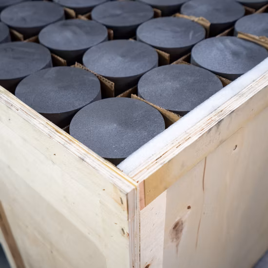 Tige de graphite de haute pureté pour le métal/cuivre/aluminium/pièce de monnaie/coulée/fonderie/or/argent